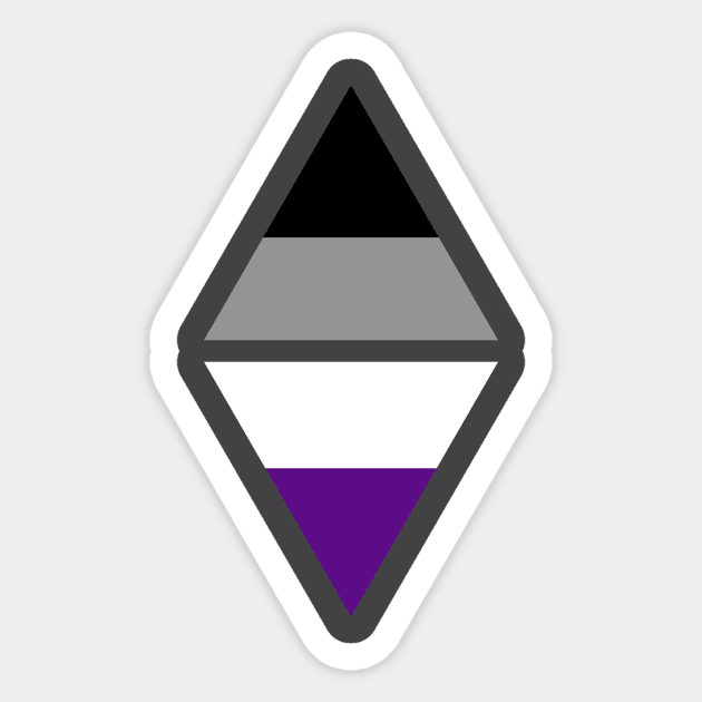 #nerfingwithpride Auxiliary Logo - Asexual Pride Flag Sticker by hollowaydesigns